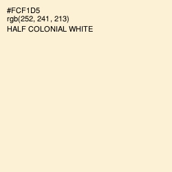 #FCF1D5 - Half Colonial White Color Image